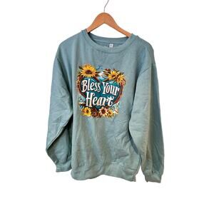 Bless Your Heart Sweatshirt 2X Womens